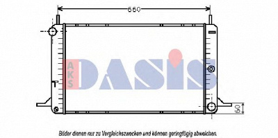AKS DASIS 090520n -  Радиатор, охлаждение двигателя
